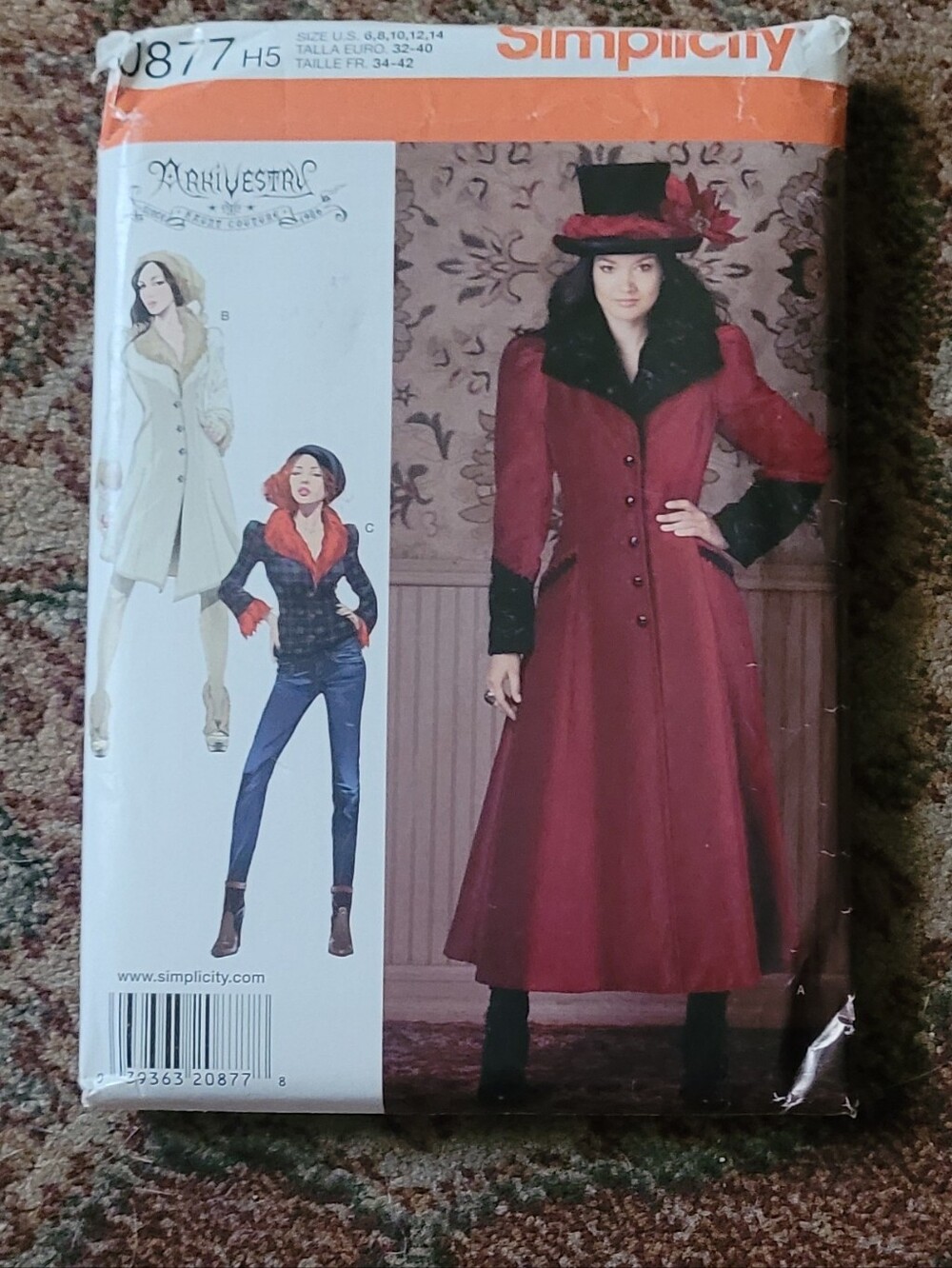 Simplicity Victorian-Inspired  Coat Pattern